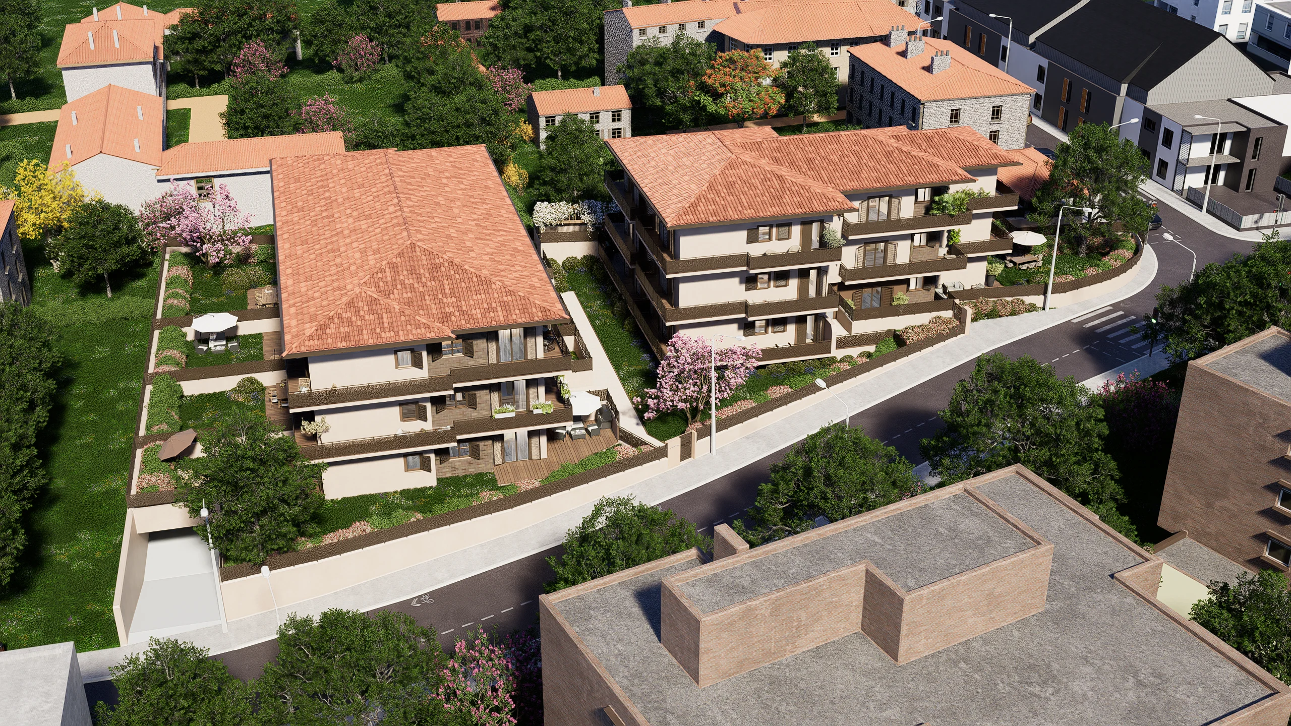 Vue maquette aérienne